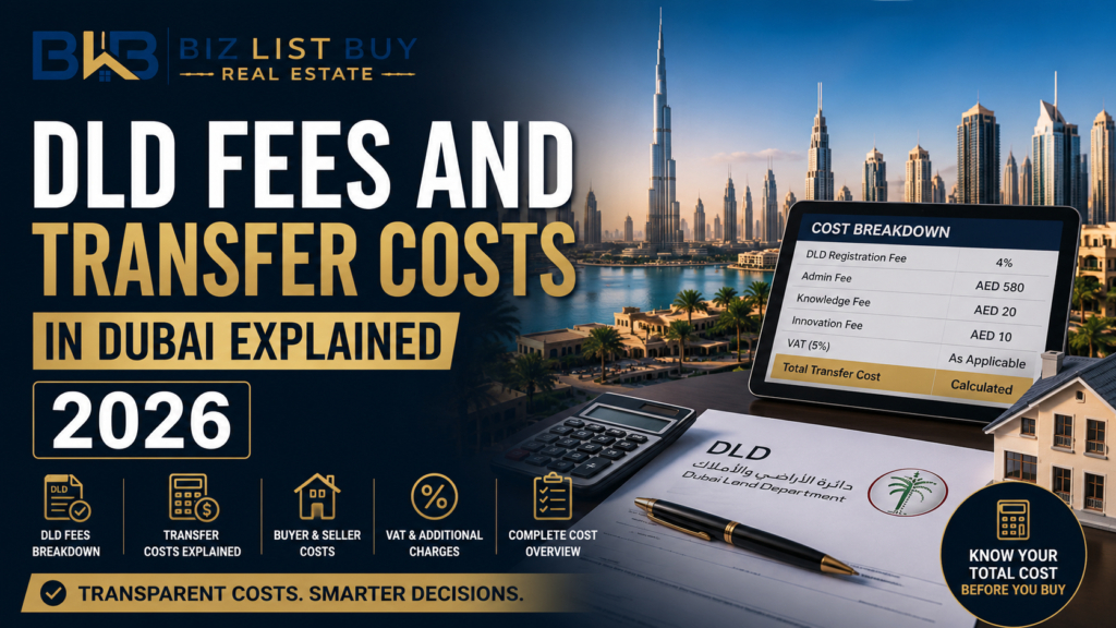 DLD Fees & Transfer Costs in Dubai Explained 2026 | Full Guide