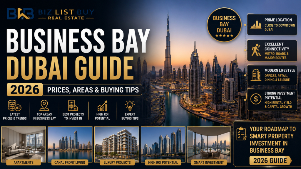 Business Bay Dubai Guide 2026: Prices, Areas & Buying Tips